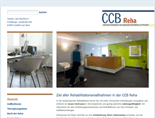 Tablet Screenshot of ccb-reha.de